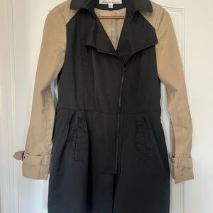 Kenneth Cole Black and Tan Coat